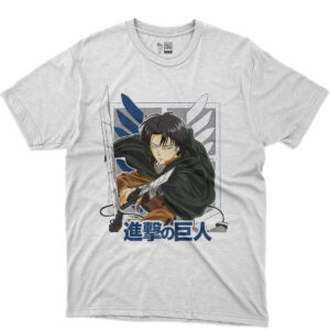 camiseta anime SNK levi ackerman alas libertad