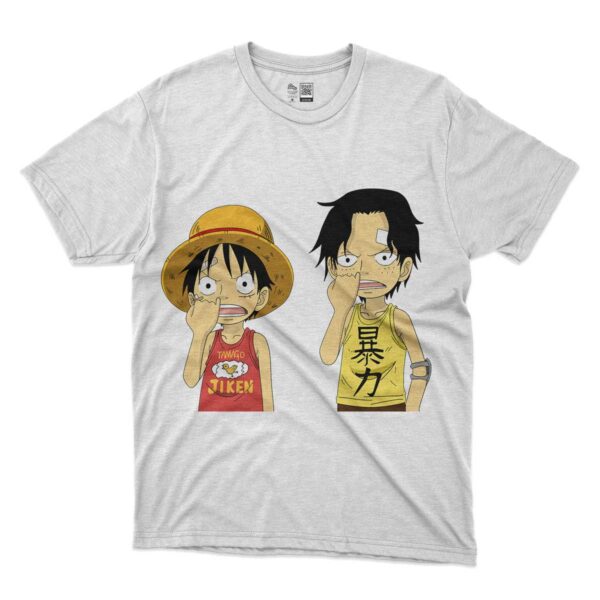 camiseta de luffy y ace