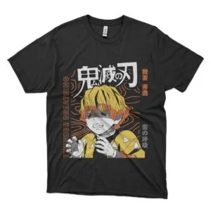 camiseta de demon slayer zenitsu