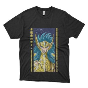 camiseta caballeros del zodiaco acuario