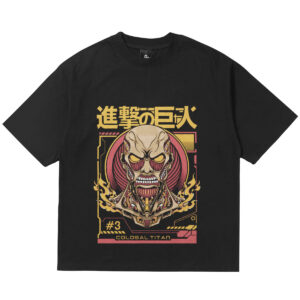 camiseta oversize attack on titan