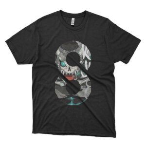 camisa kaiju no8 negra