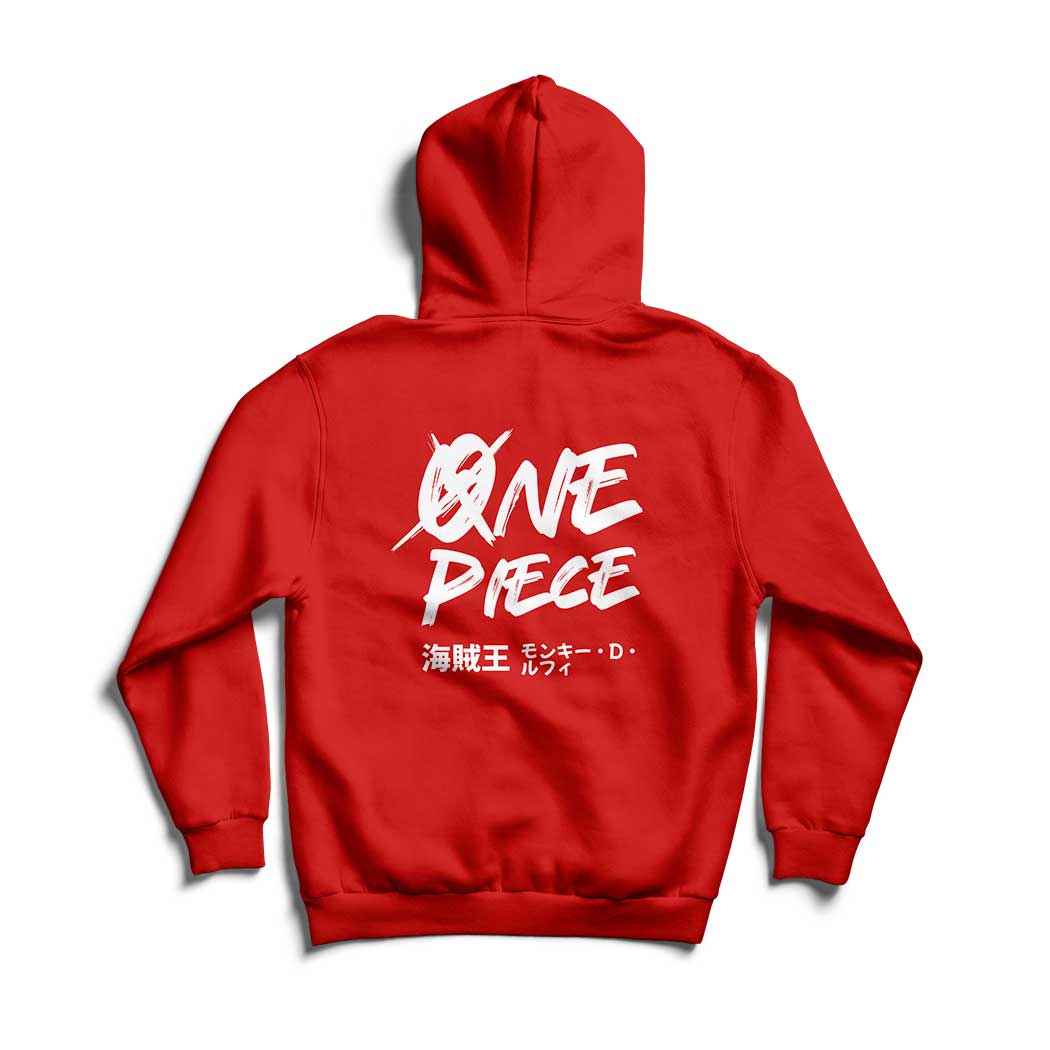 hoodie roja de one piece ecuador