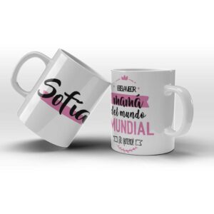 taza con nombre regalos mama