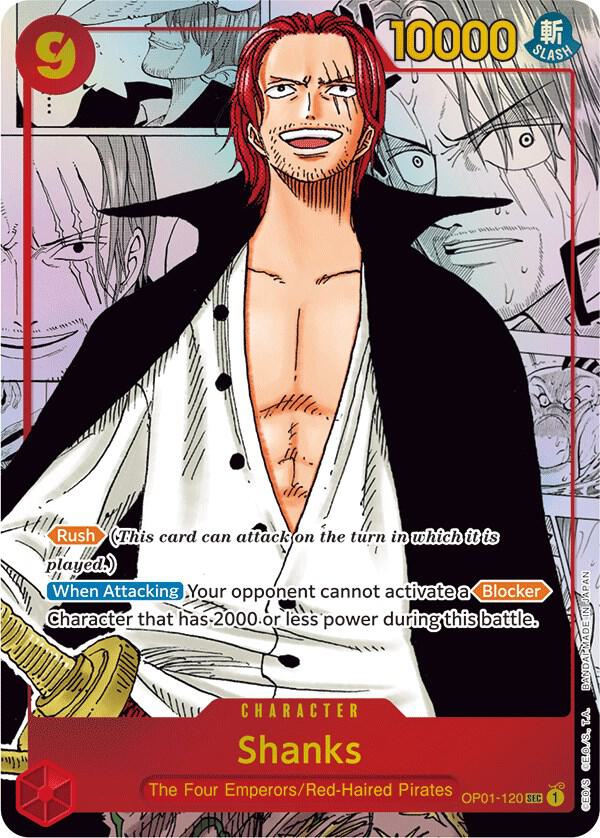carta mas cara shanks