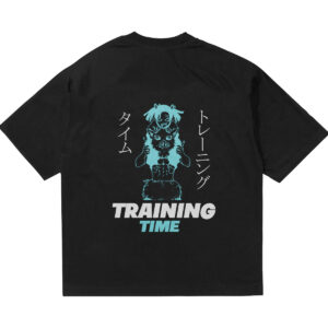 camiseta oversize negro hombre demon slayer