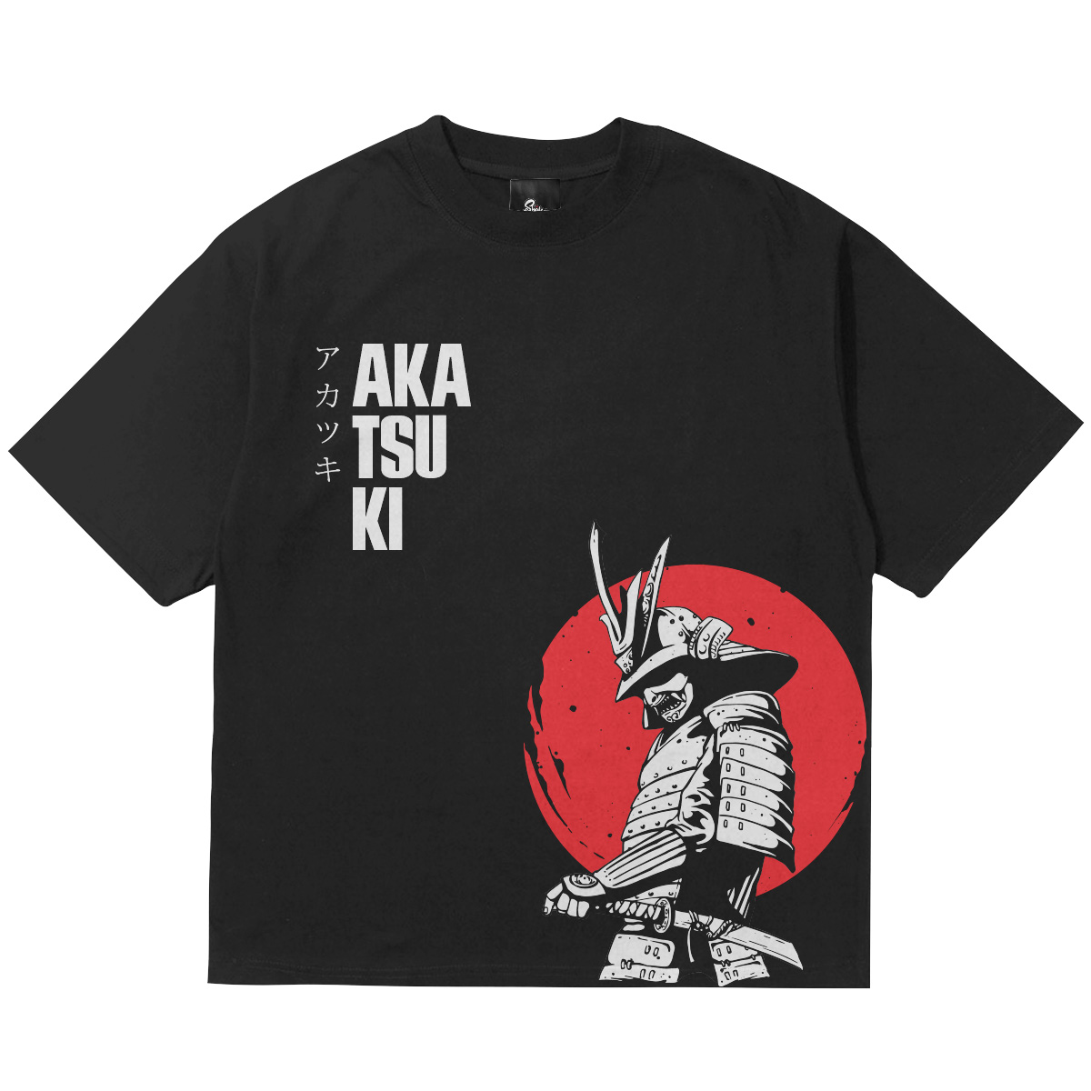 camiseta overzise negra mugen