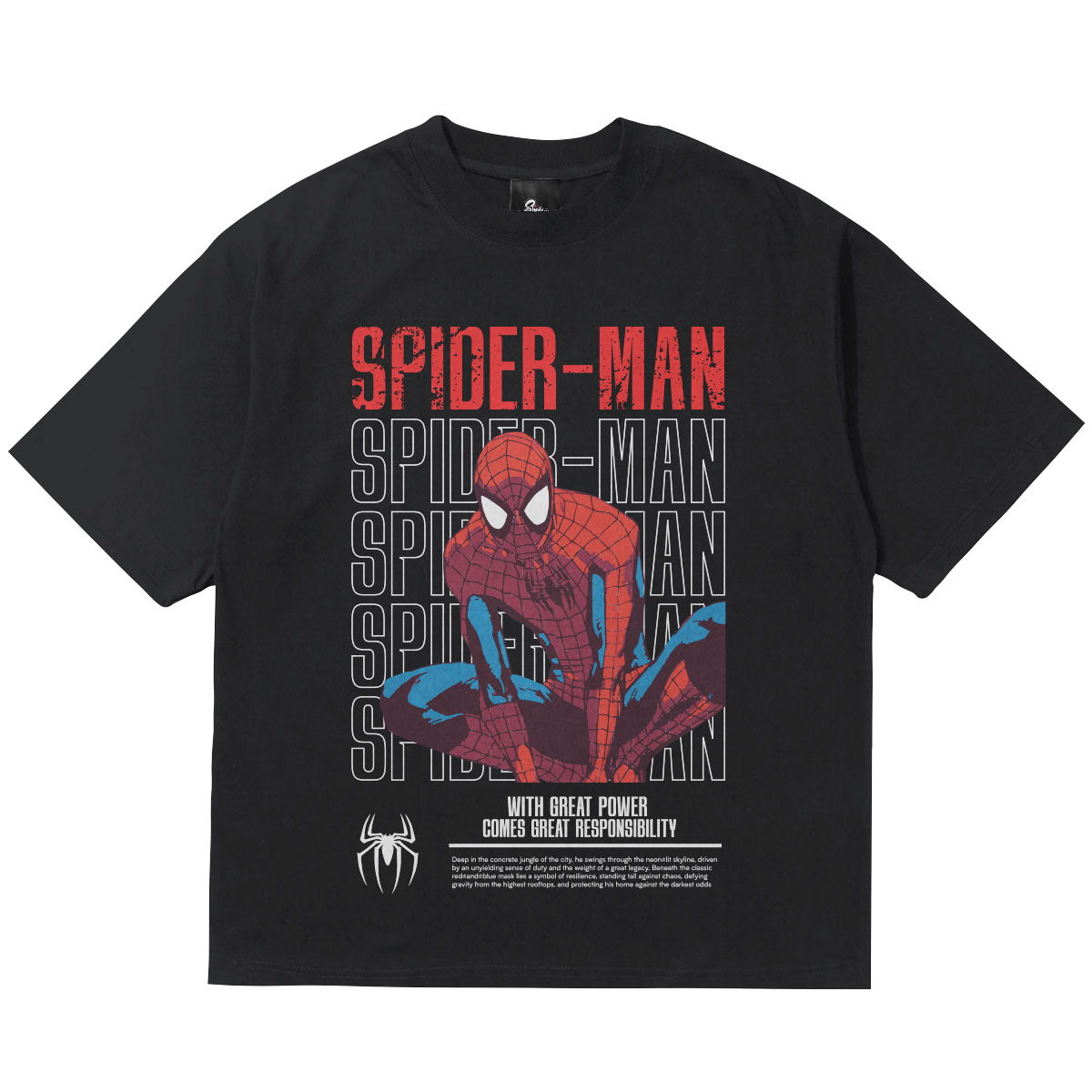 camiseta oversize spiderman ecuador