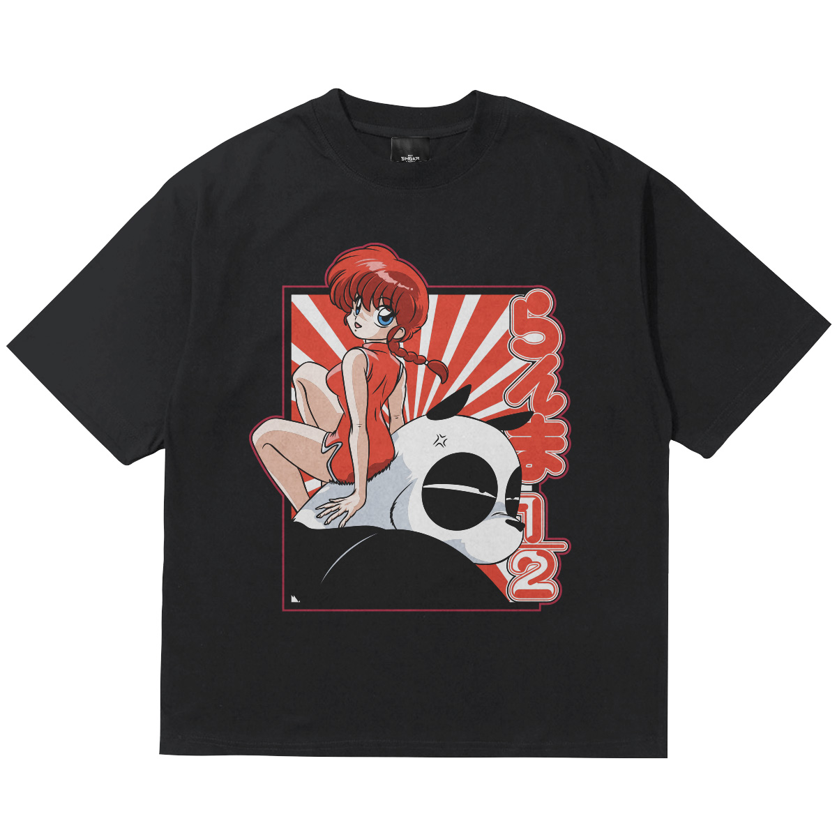 camiseta oversize ranma